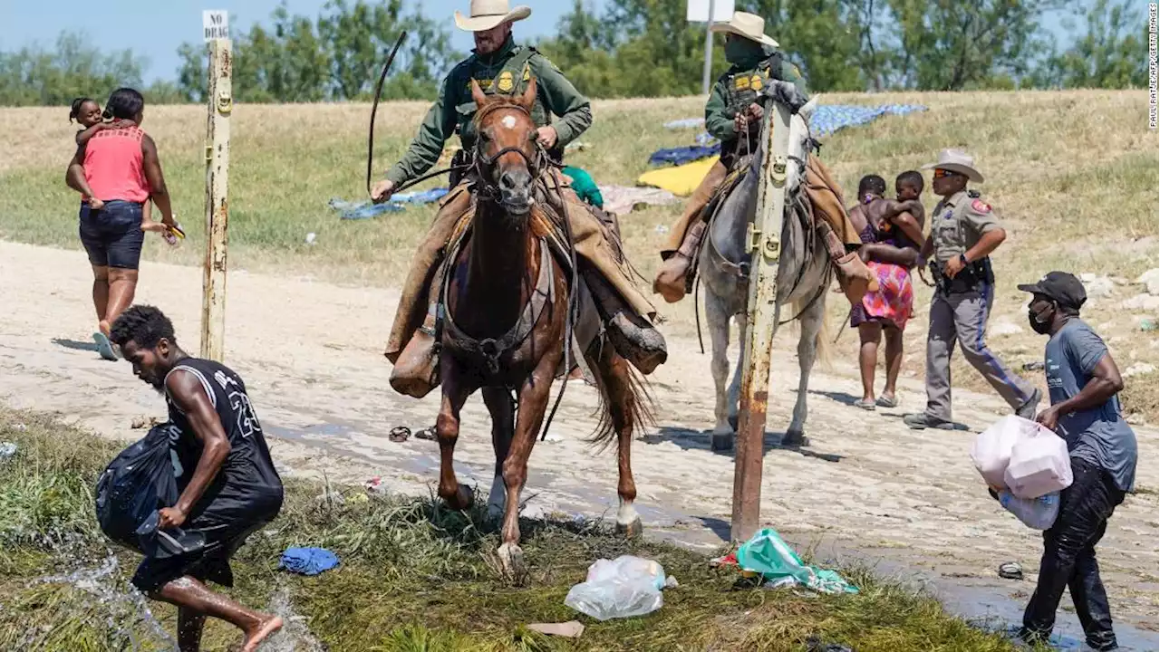 Border Patrol agents on horseback used 'unnecessary' force in Del Rio incident, report finds