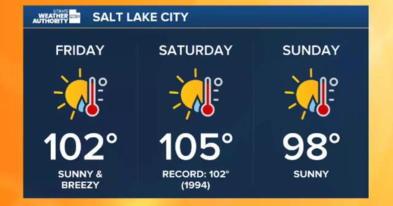 Temperature records could be shattered during scorching Utah weekend