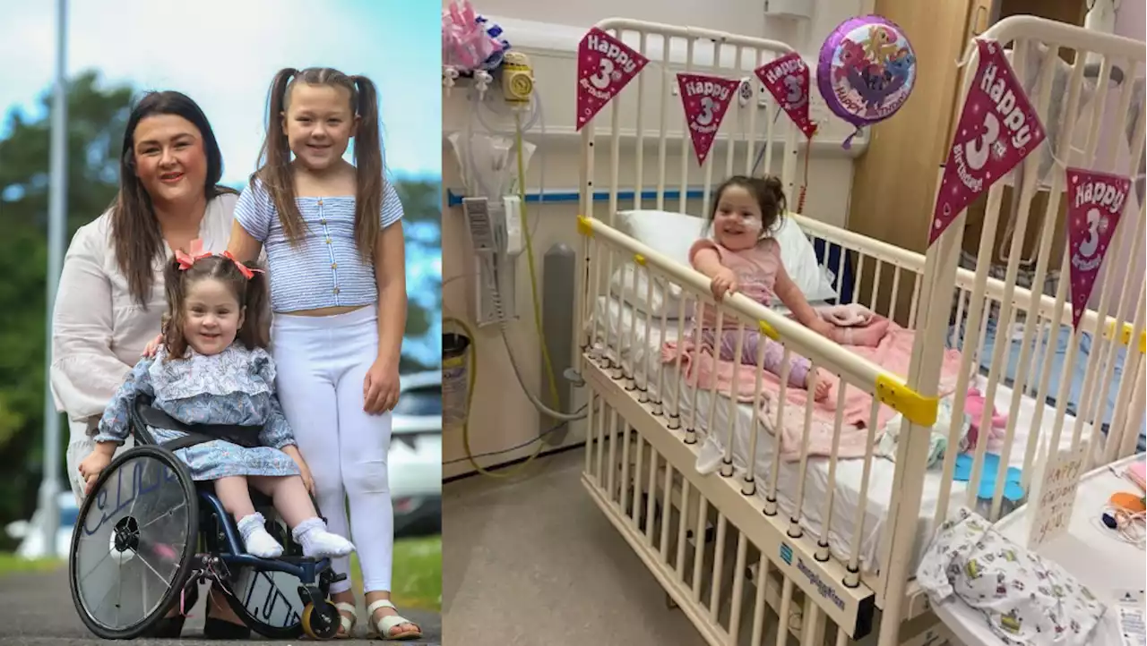 Miracle tot born with spinal cord outside body given new lease of life thanks to wheelchair