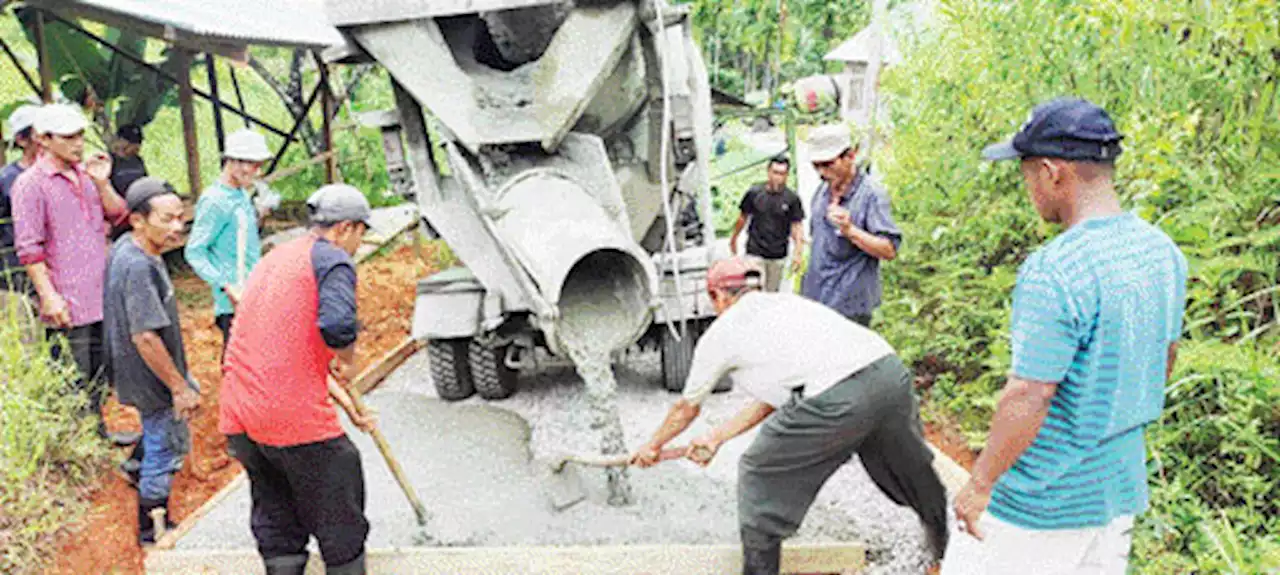 Semen Padang Betonisasi Jalan Timbulun