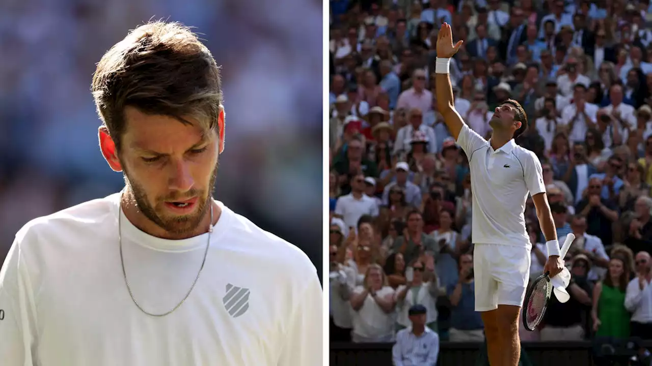 Heartbreak for Britain's Cameron Norrie as he loses Wimbledon semi-final to Djokovic