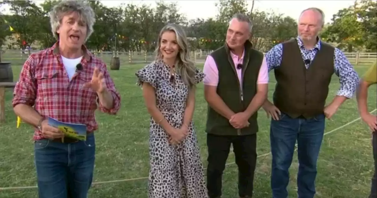 Helen Skelton shows her strength in tug-of-war contest on Summer on the Farm