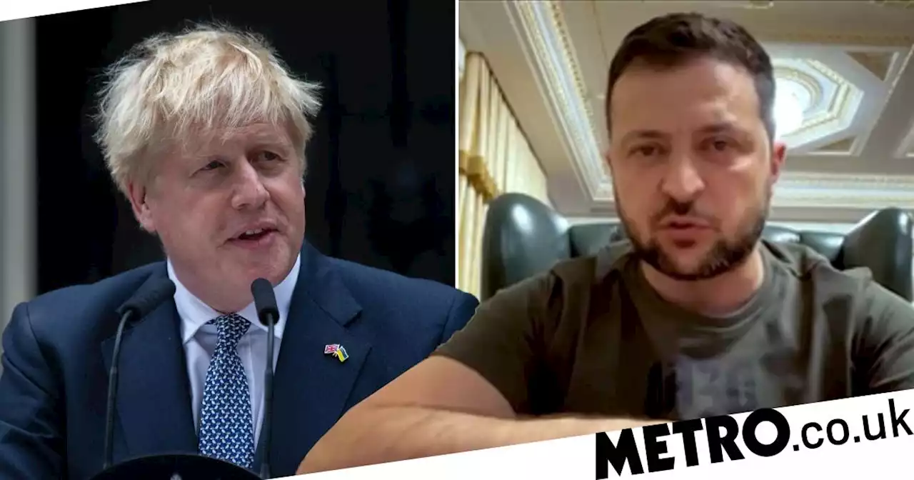 Zelensky thanks Boris for his support in video address after PM stood down