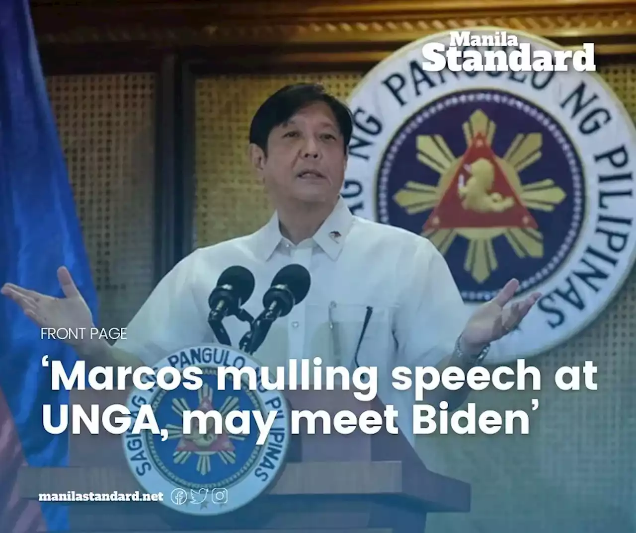 ‘Marcos mulling speech at UNGA, may meet Biden’