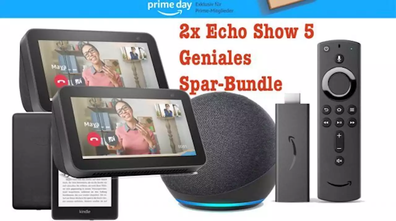 Prime Day 2022 mit genialem Alexa-Deal: 2x Echo Show 5 für zusammen nur 67,98 Euro - günstig wie nie