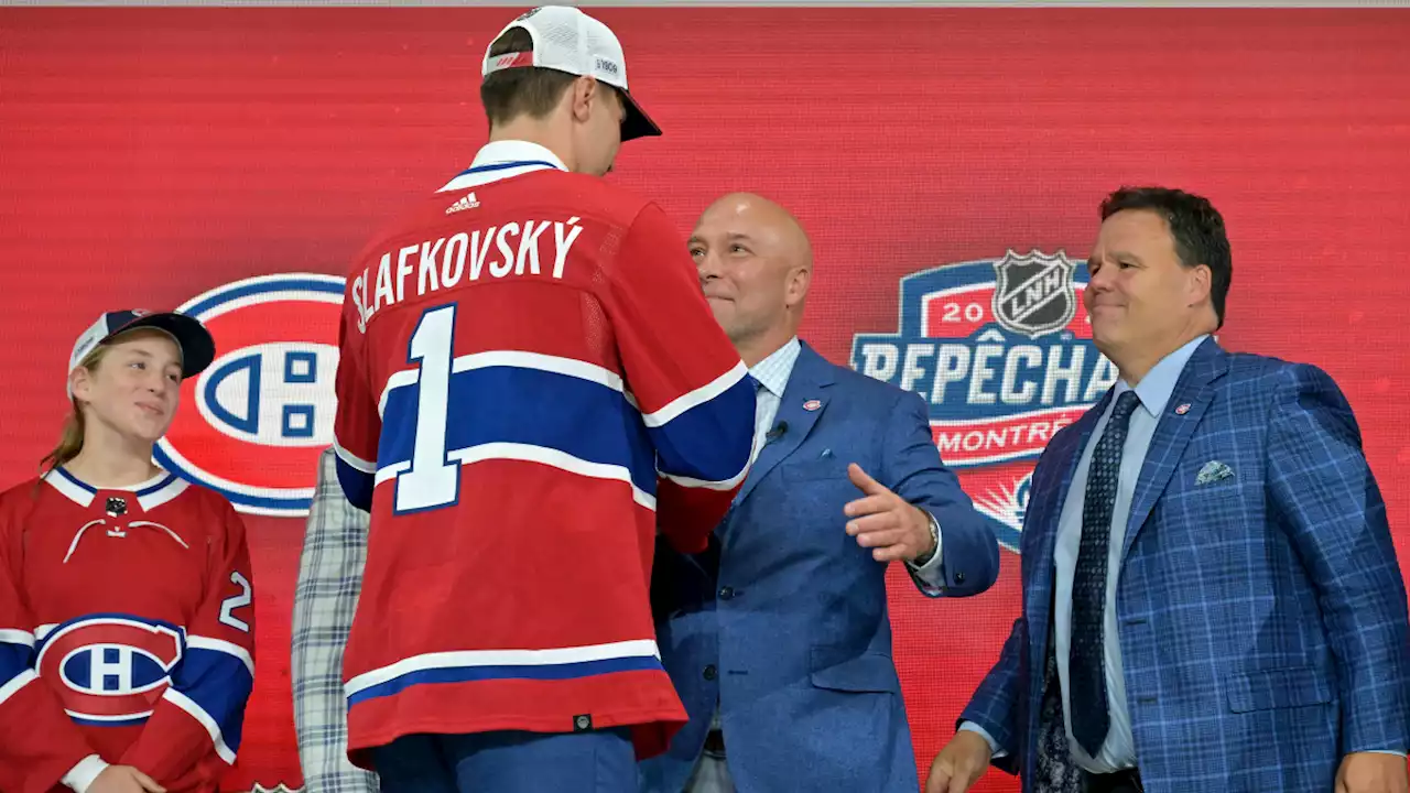 Canadiens Take Slafkovsky With No. 1 Pick in NHL Draft