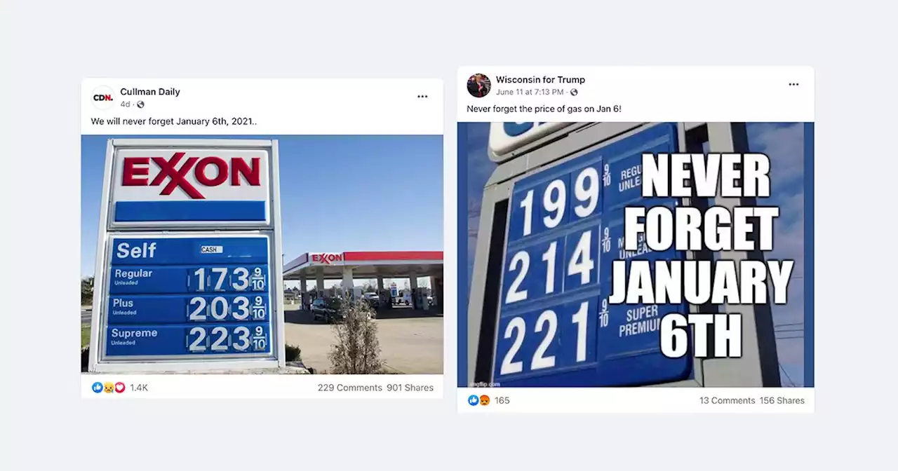 'Never Forget Jan. 6' Gas Price Photos Date from Obama Era