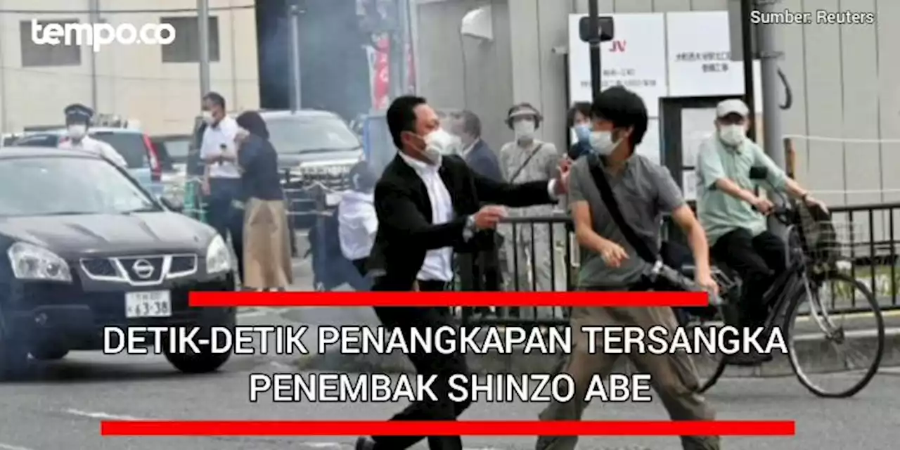 Detik-detik Penangkapan Tersangka Penembak Shinzo Abe