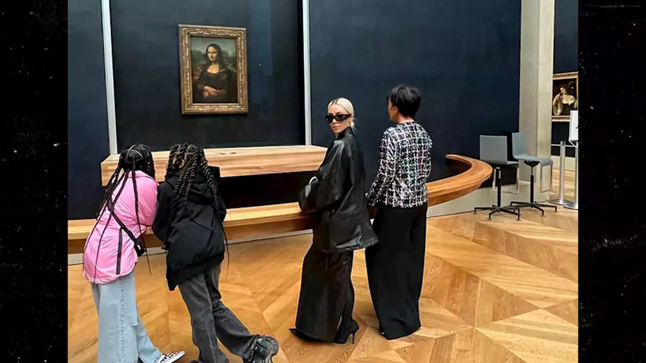 Kim Kardashian, North West & Kris Jenner Get Private Tour of the Louvre