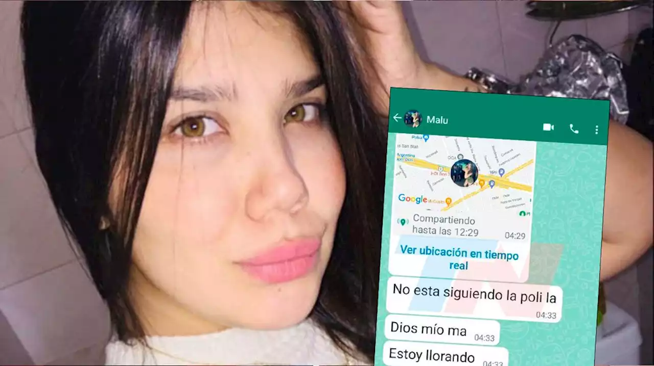 Antes de morir en la Panamericana, Malena compartió su ubicación y le relató el horror a su mamá: “Lloro”