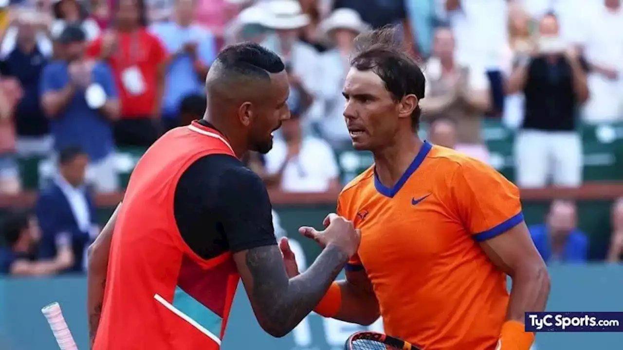 El mensaje de Kyrgios a Nadal luego de su retirada de Wimbledon - TyC Sports