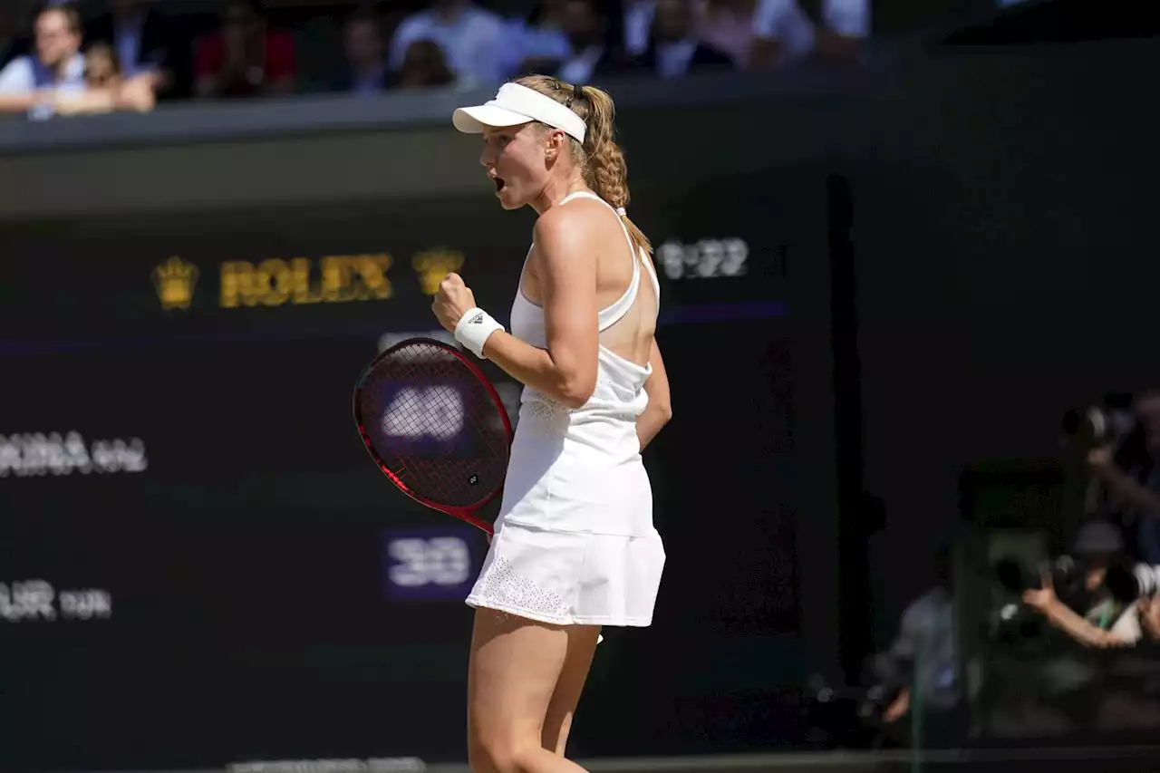 Kazakhstan's Rybakina wins women's Wimbledon title, 1st Slam