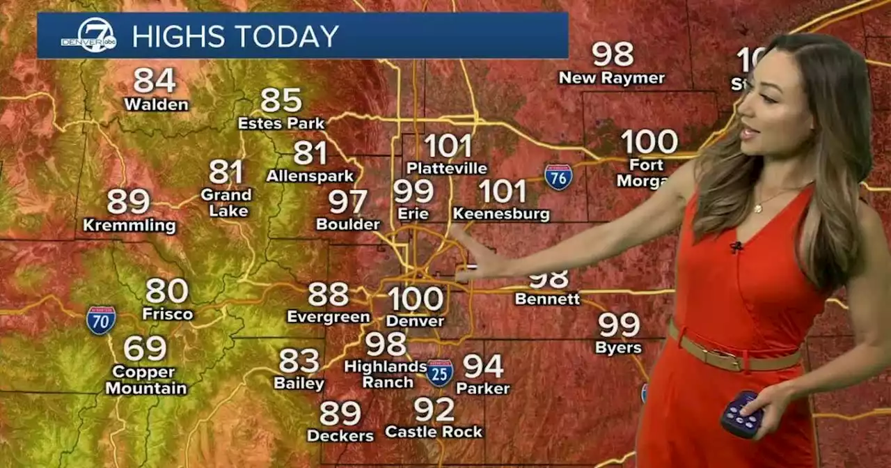 Nearing record highs, in the upper 90s to low 100s this weekend!