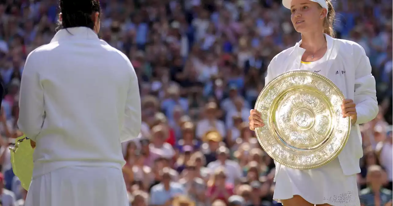 Elena Rybakina of Kazakhstan wins Wimbledon final, 1st Slam