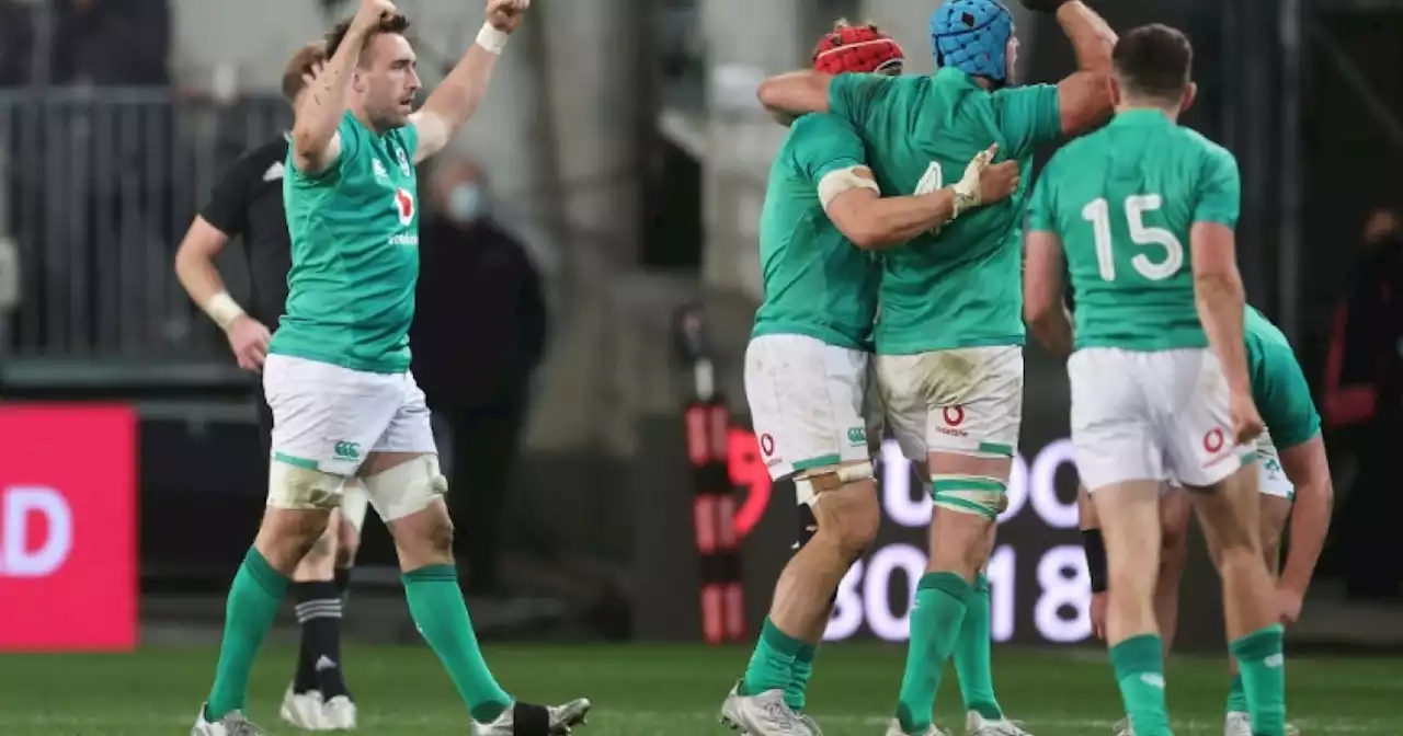 Ireland make history with 23-12 win over 14-man All Blacks