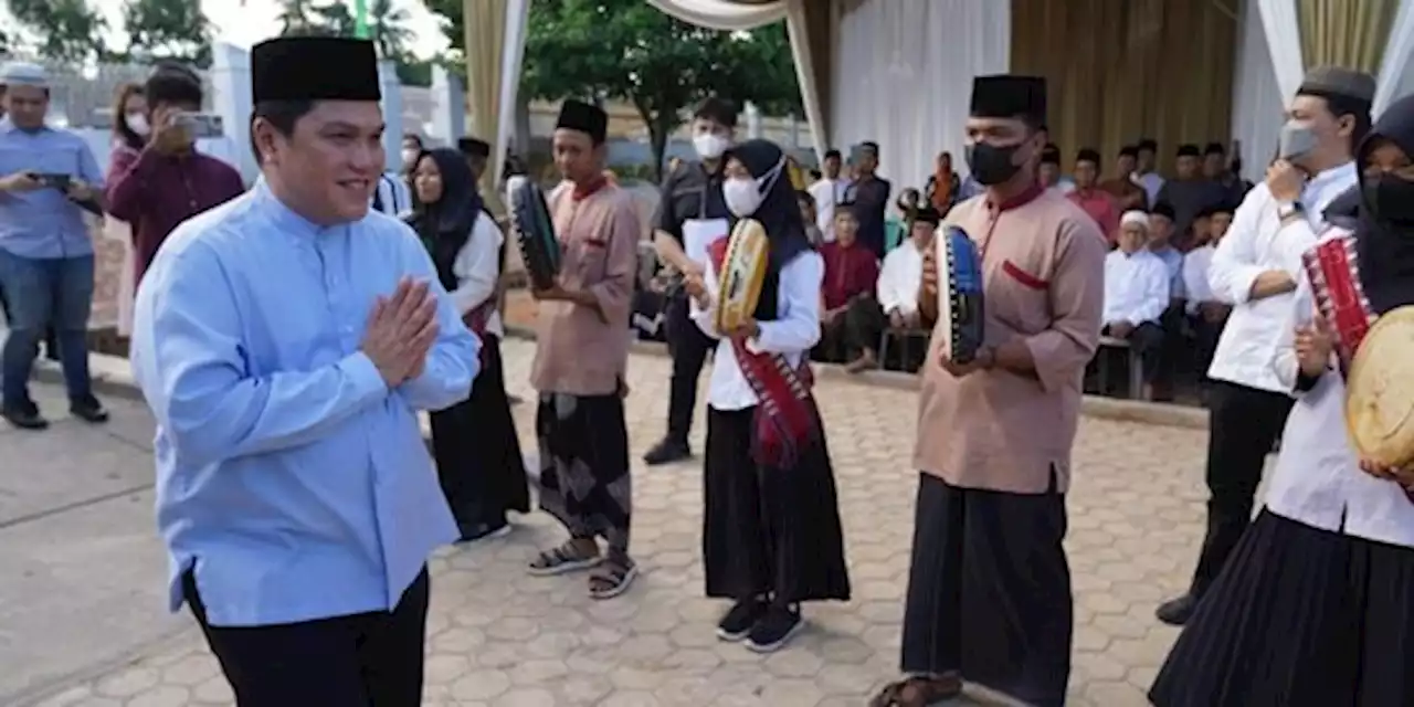 Sambut Iduladha, Erick Resmikan Masjid At-Thohir di Lampung | merdeka.com