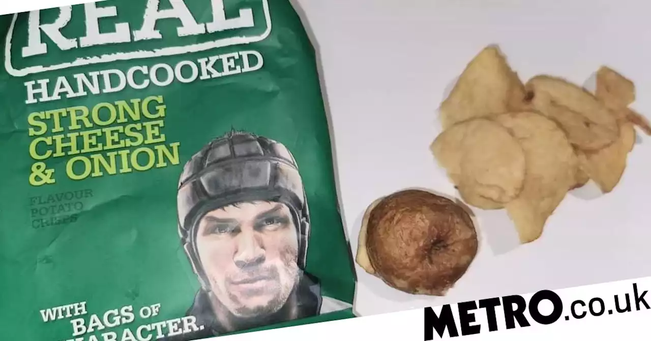 Mum 'finds soggy whole potato' in her packet of cheese and onion crisps