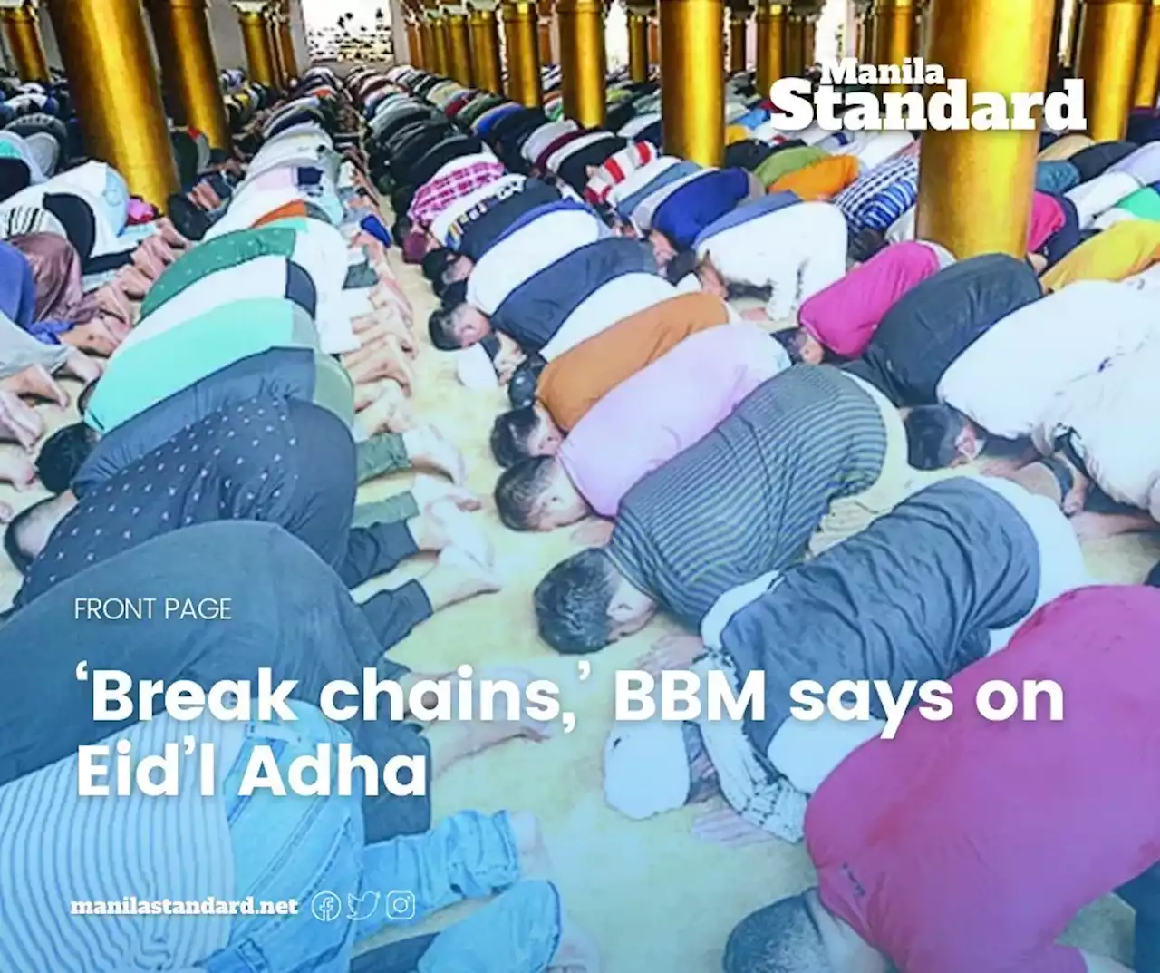 ‘Break chains,’ BBM says on Eid’l Adha