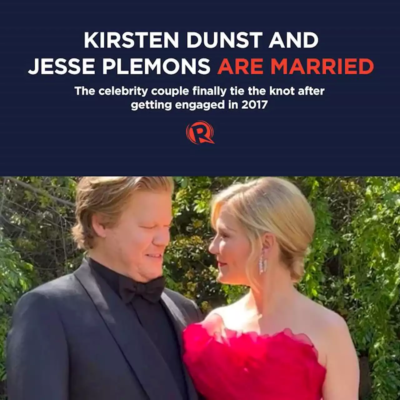 Kirsten Dunst and Jesse Plemons are married