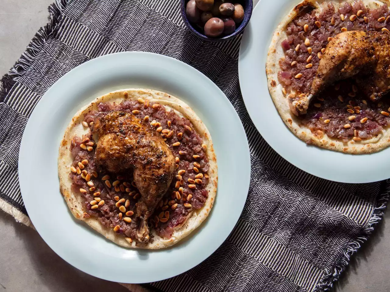 Msakhan (Palestinian Flatbreads With Onion, Sumac, and Roast Chicken)