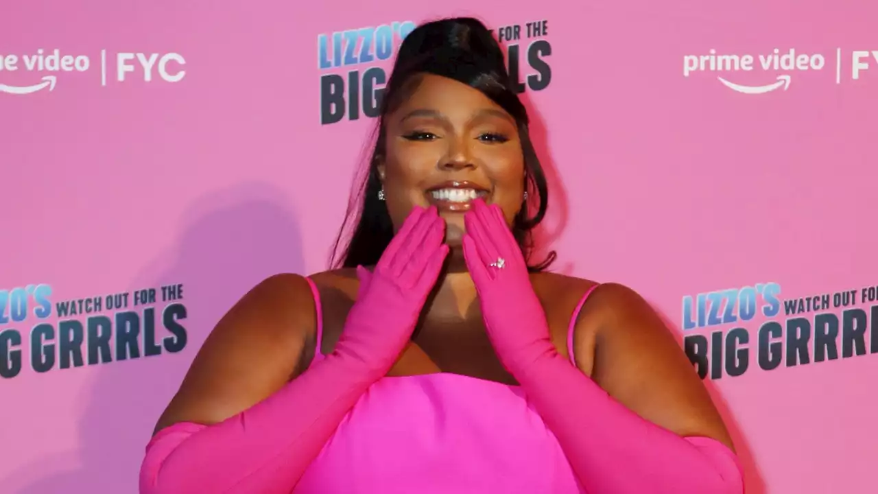 Lizzo Wore a Pink Bedazzled Balaclava and Bikini