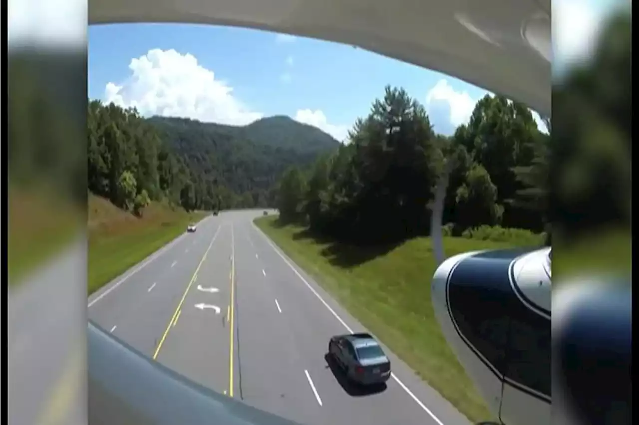 WATCH: Plane makes emergency landing on western NC highway