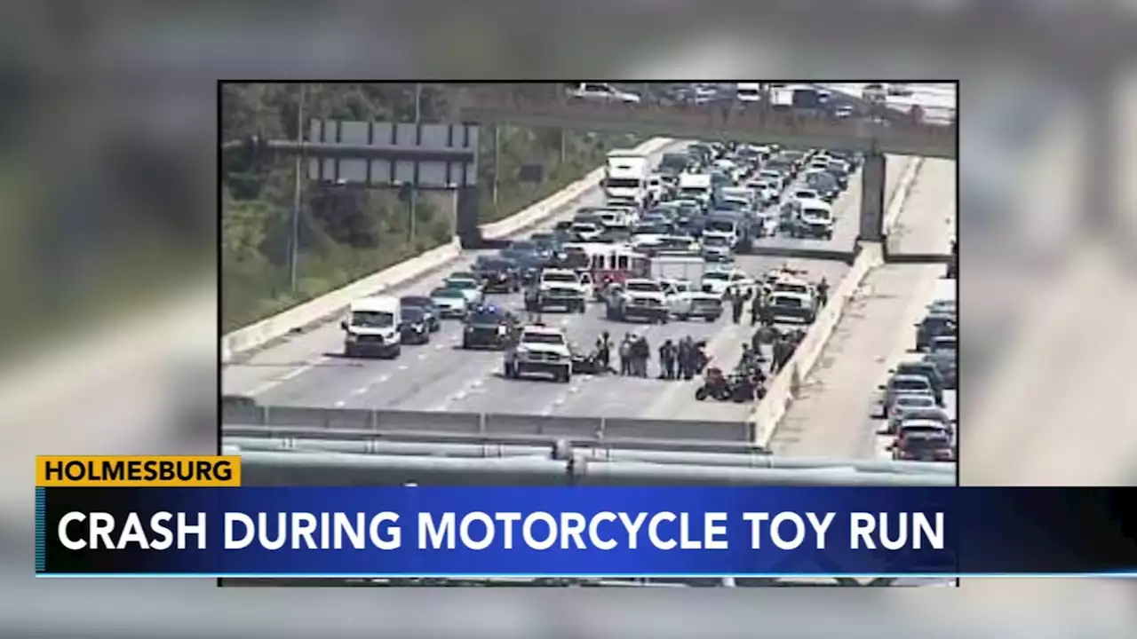 I-95 crash leaves 3 injured during 'Christmas in July' toy run in Philadelphia