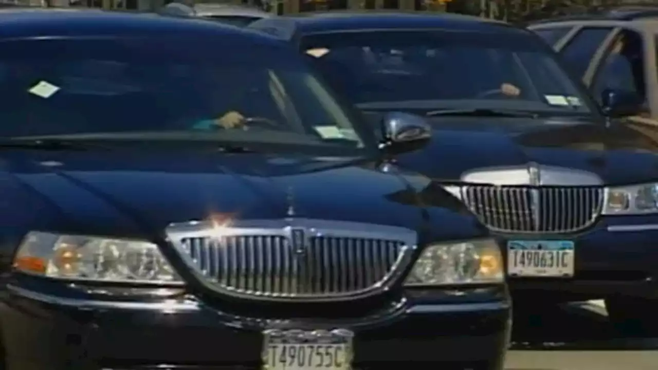 Livery car service drivers rally at NYC City Hall to demand cap on taxi licenses be lifted