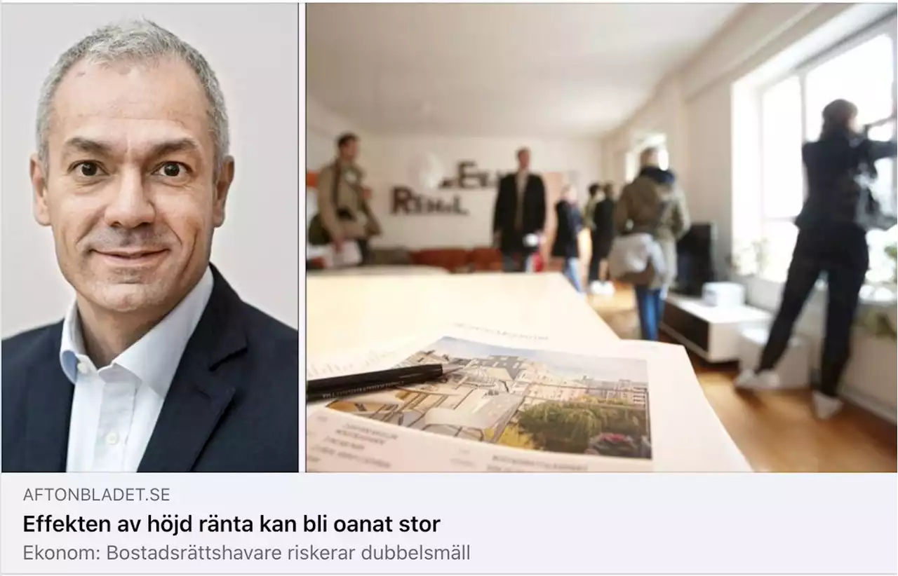 Effekten av höjd ränta kan bli oanat stor