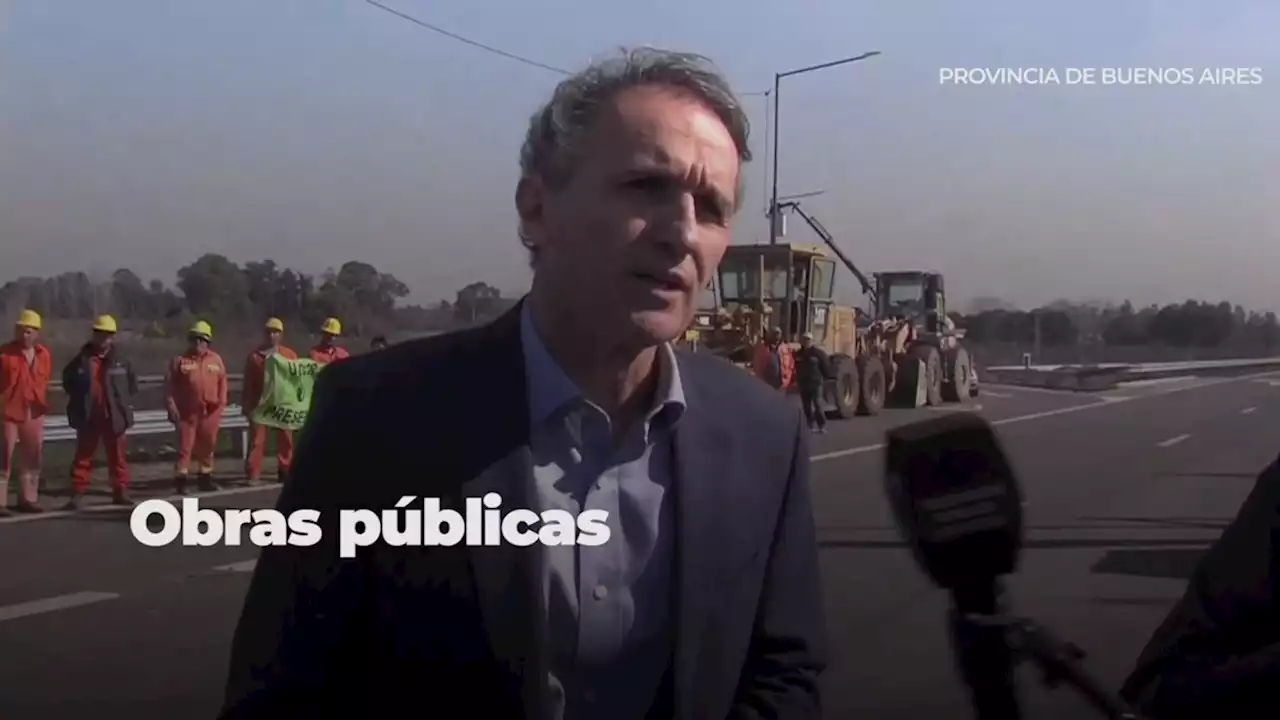 El Presidente recorrió obras de la autopista Presidente Perón y la Universidad