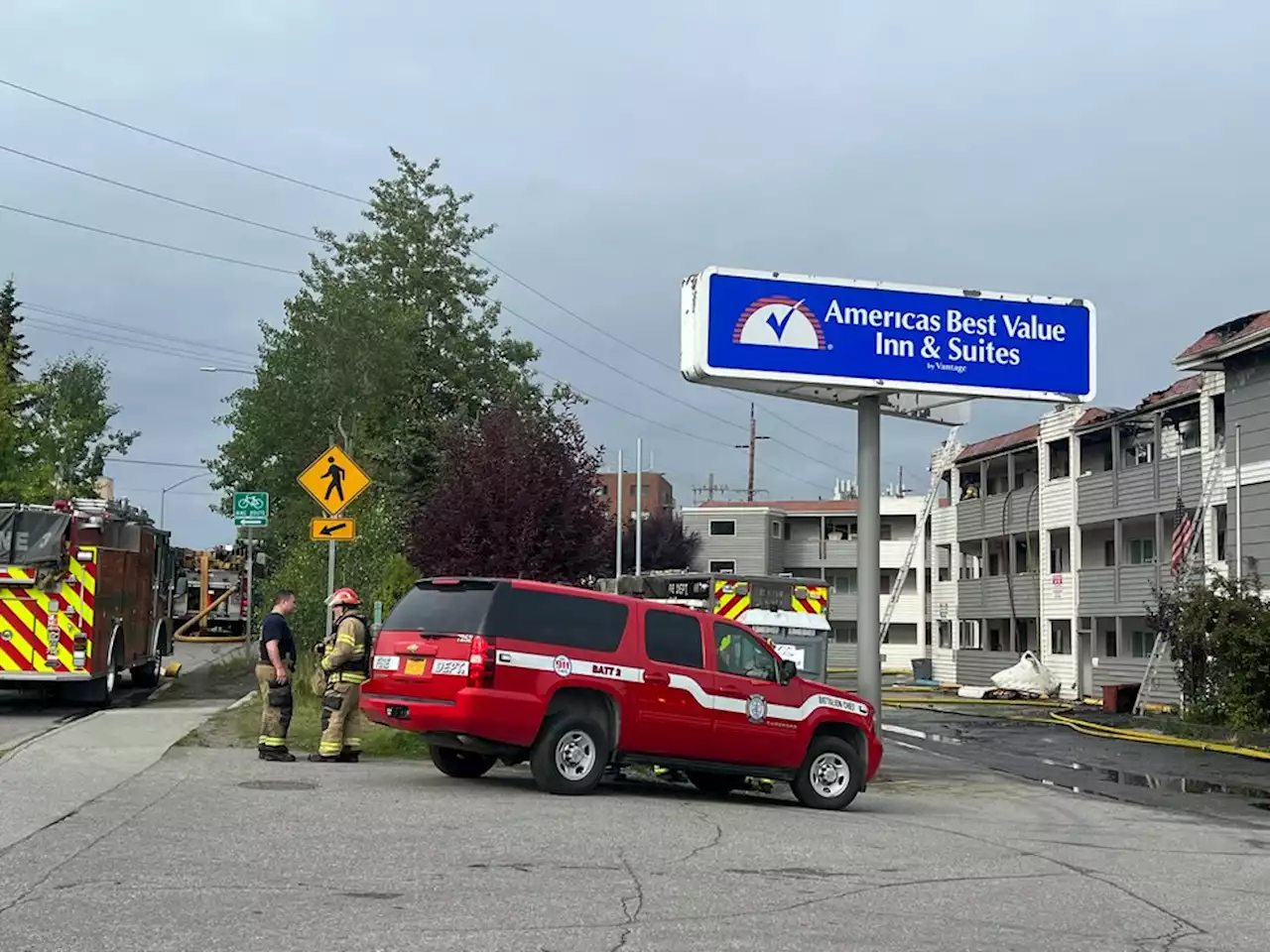 17 units respond to Spenard hotel fire