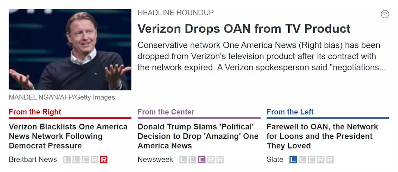 Verizon Drops OAN from TV Product