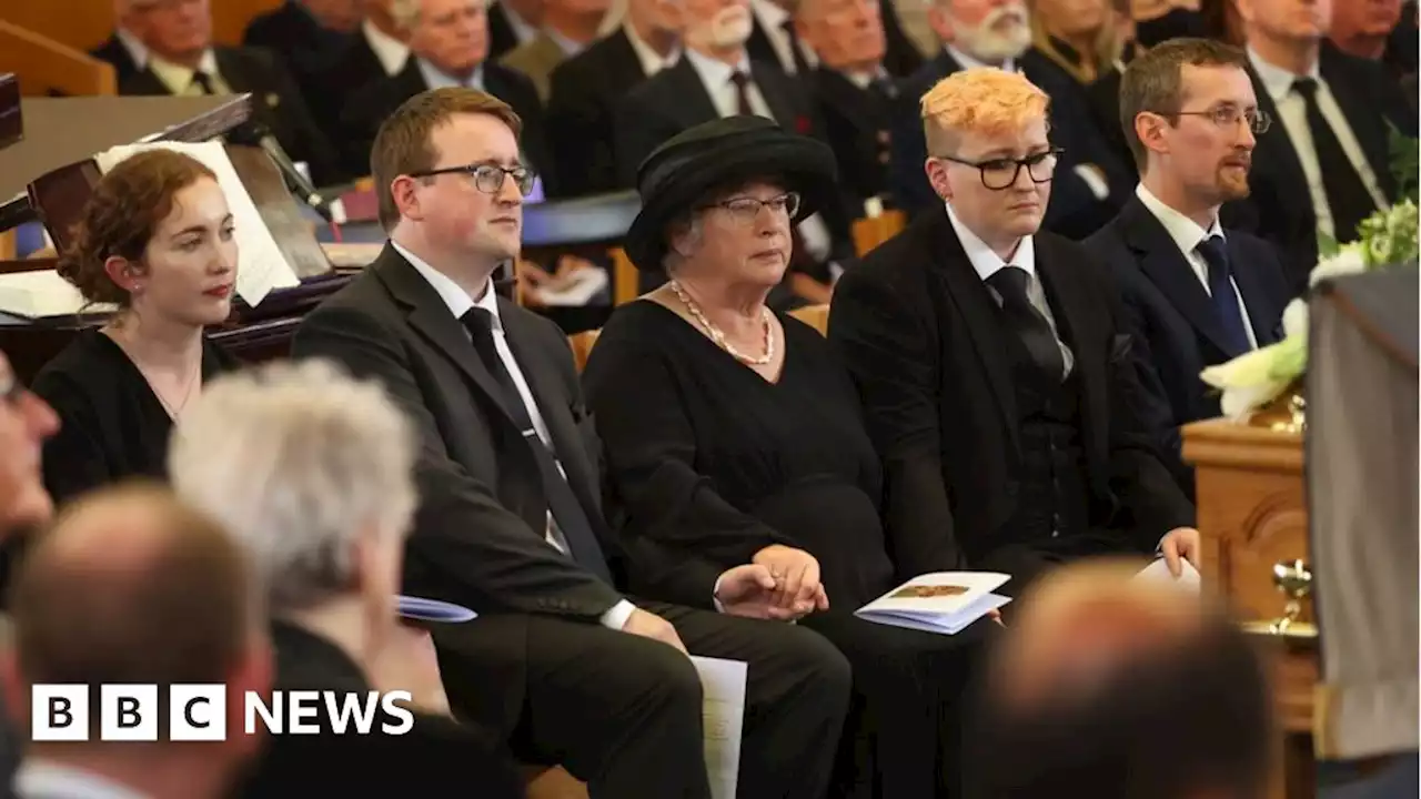 David Trimble had 'considerable strength of character and integrity', mourners told