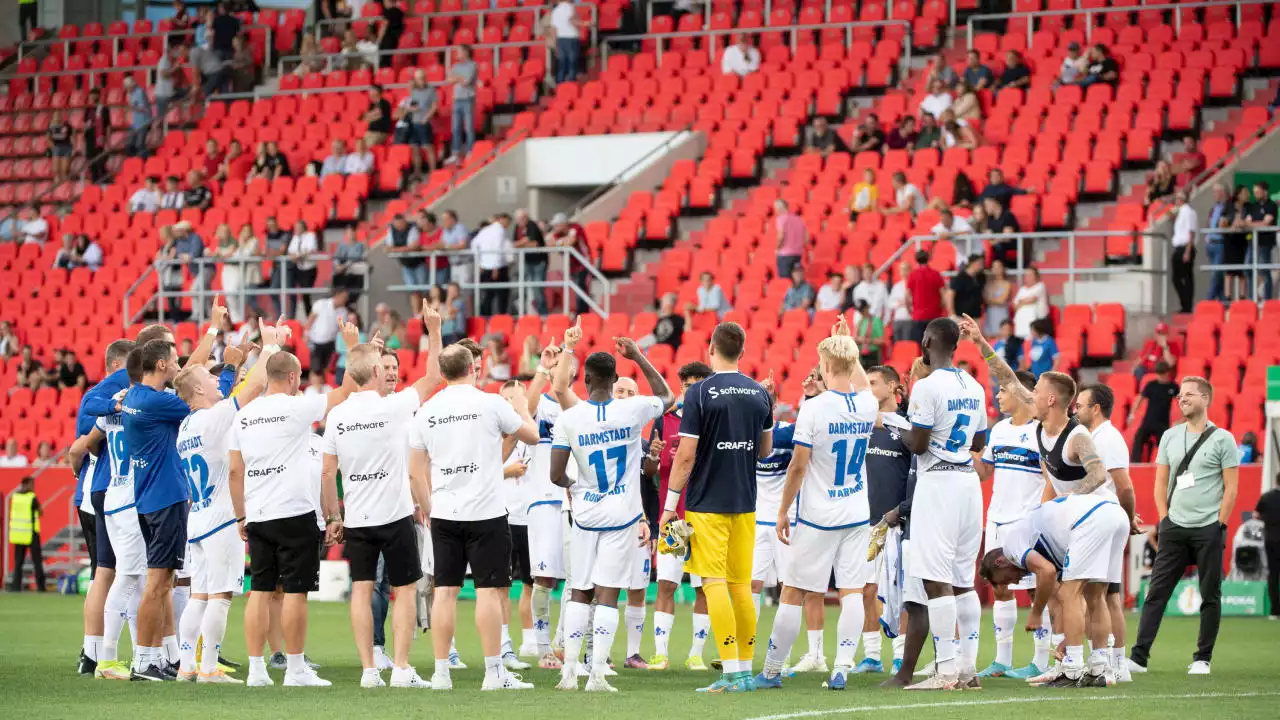 3:0 in Ingolstadt: Darmstadt feiert Pokal-Party am Trainer-Geburtstag