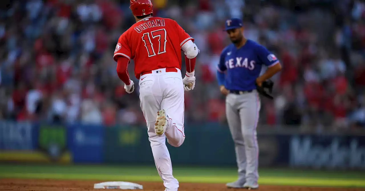 Ohtani homers early, Angels rally late to beat Rangers 9-7