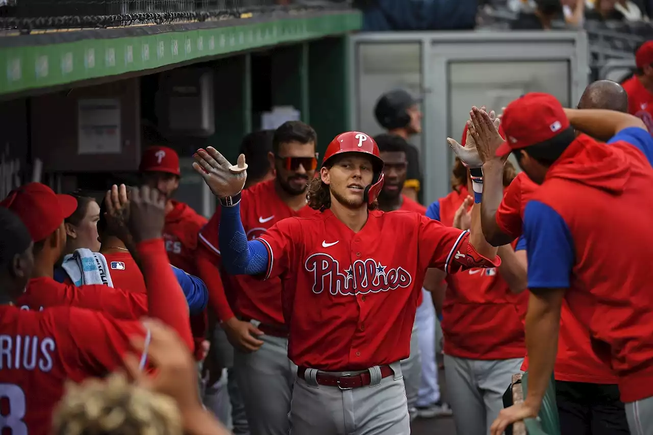 Bohm Triple Shy Of Cycle, Phillies Beat Pirates 8-2 For Sweep