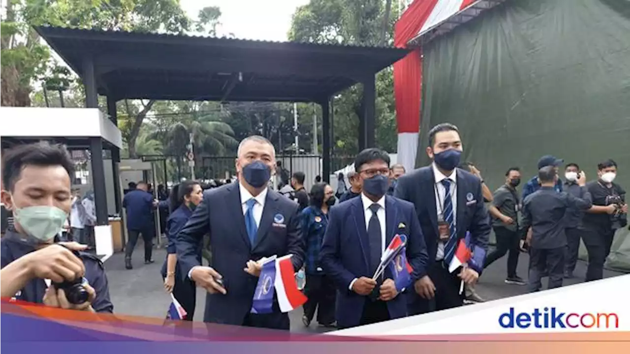 NasDem Tiba di KPU untuk Daftar Pemilu 2024