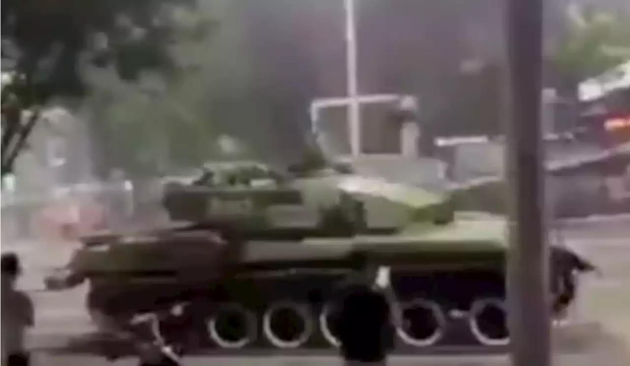 WATCH: Did you see the video of China using tanks on protesters?