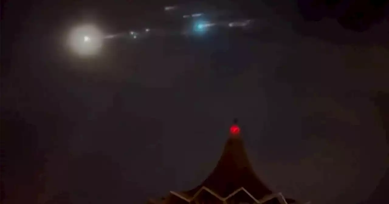 Wild Video Shows Chinese Space Junk Light Up the Night Sky