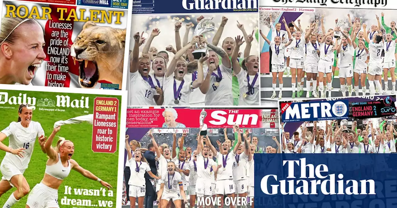 ‘No more years of hurt’: how the papers rejoiced as Lionesses bring home Euro 2022 trophy