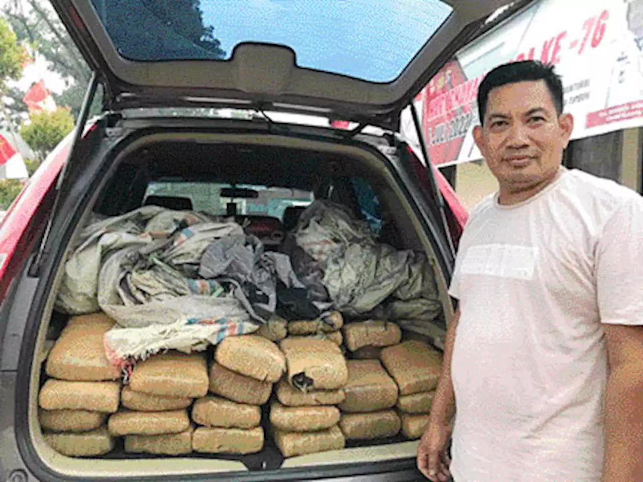 75 Kg Ganja Diamankan di Salayo! Dua Karung Ditemukan di Sungai