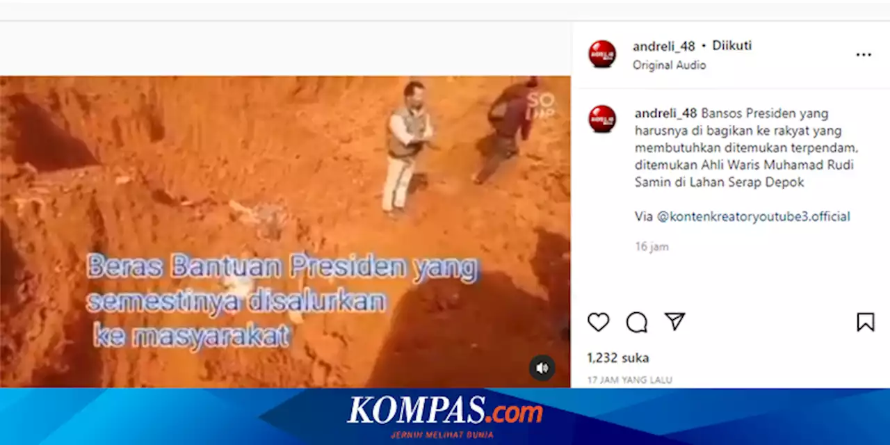 JNE Akui Kubur Sembako Bantuan Presiden di Depok karena Rusak