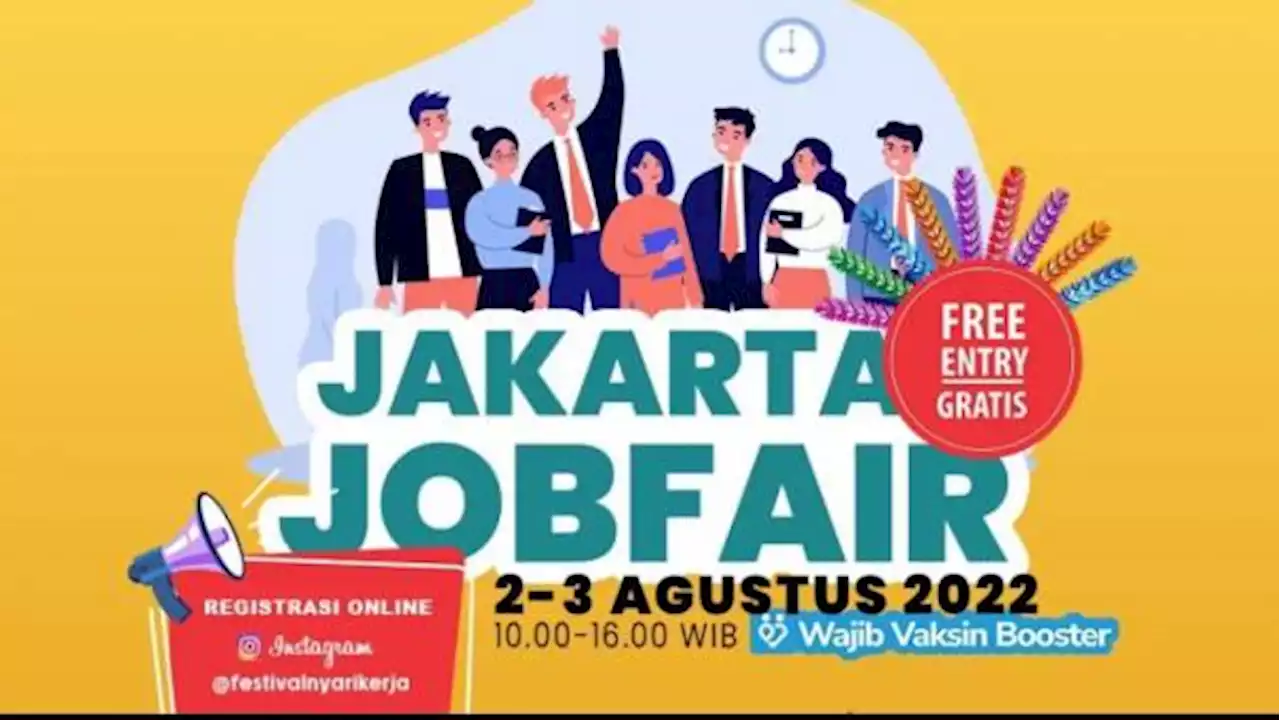 Catat Jadwalnya! Mulai Besok Ada Job Fair dari Pemprov DKI, 40 Perusahaan Buka Lowongan