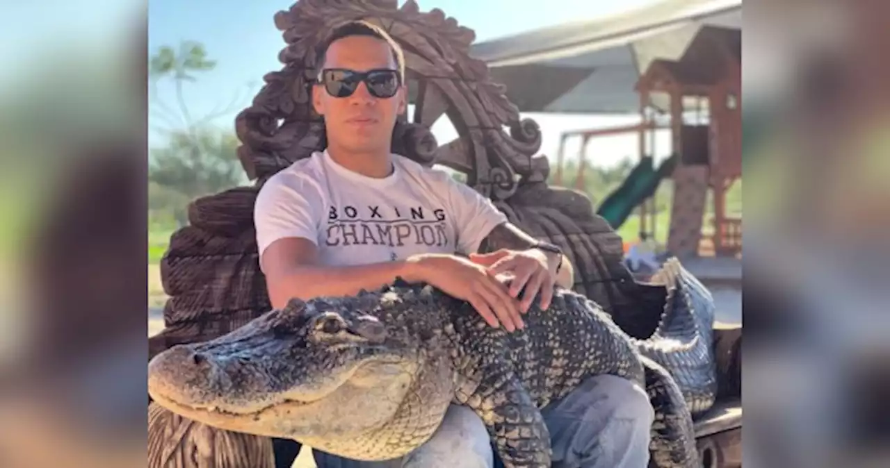Óscar Valdez tenía de mascota un cocodrilo en el COM