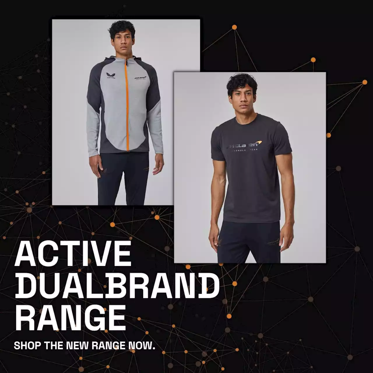 Get 10% off McLaren Racing and Castore Active DualBrand collection!