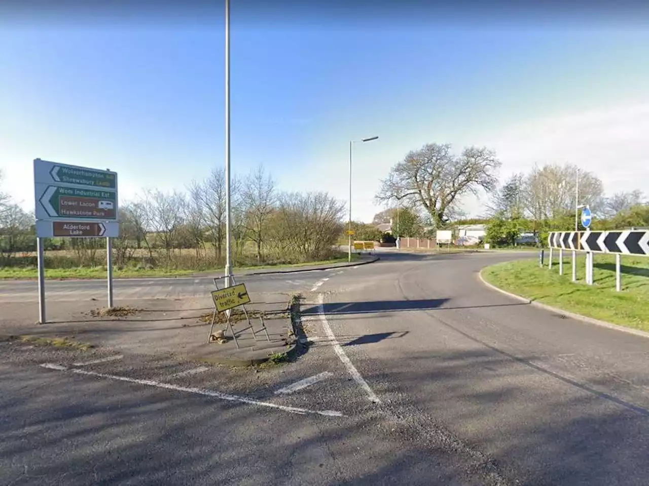 Motorcyclist seriously injured in A41 roundabout crash