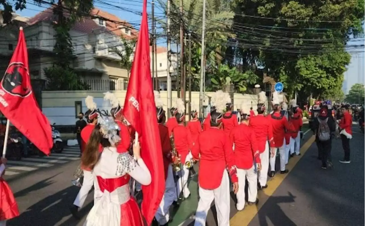 Jalan Kaki ke KPU, PDIP Resmi Daftar Pemilu 2024