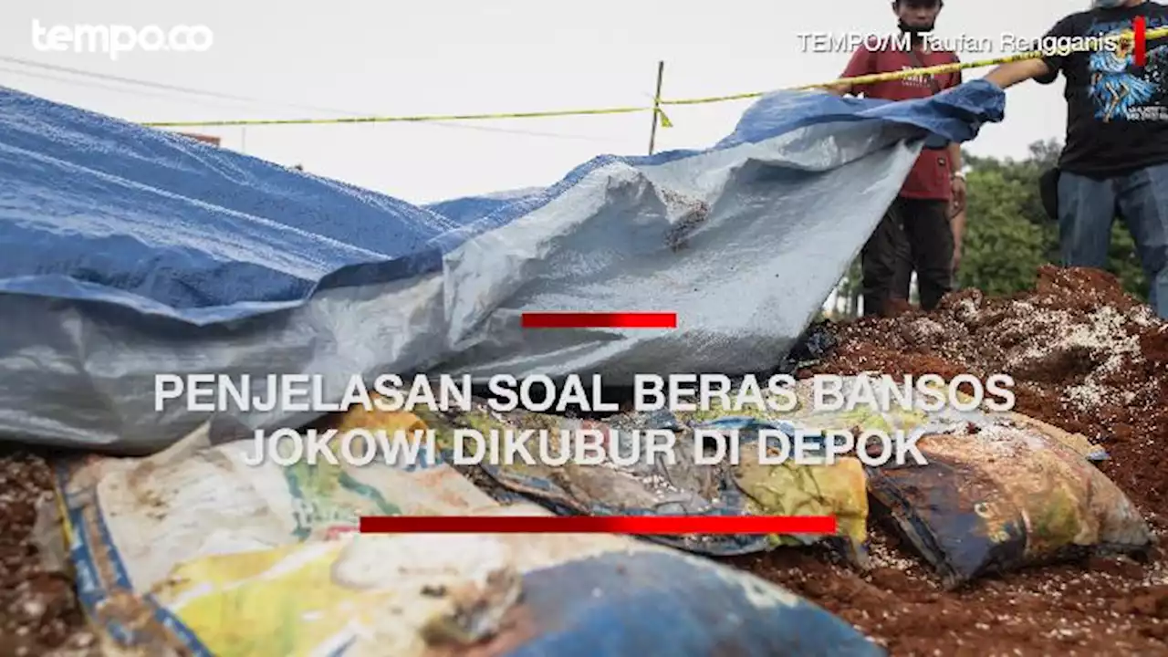 Beras Bansos Jokowi Dikubur di Depok, Ini Penjelasan JNE