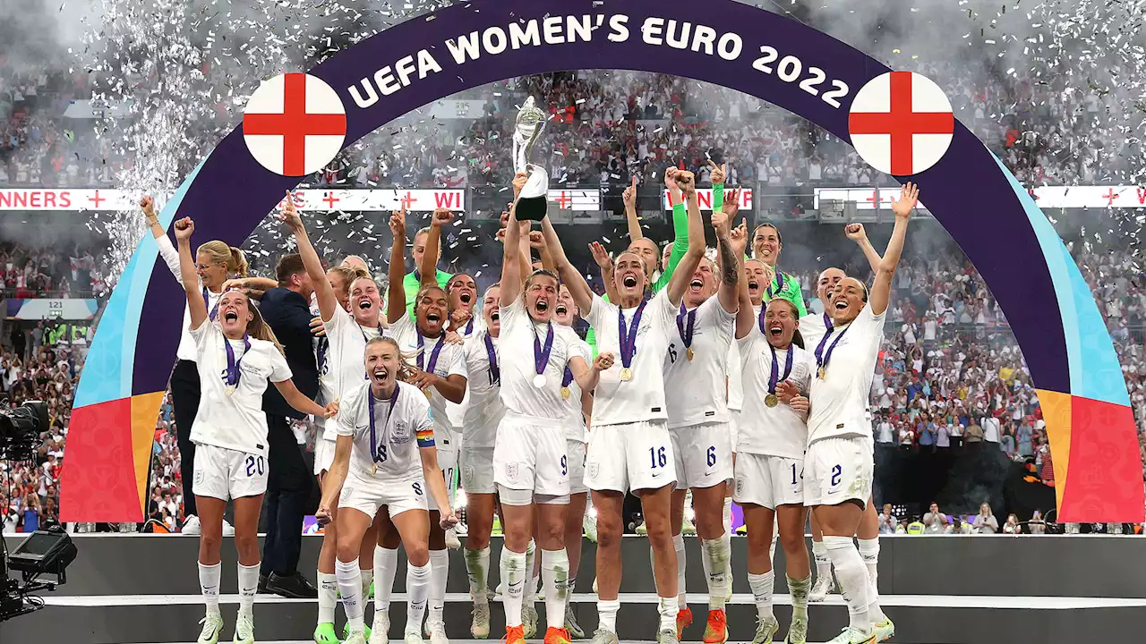 England's Lionesses roar with pride & celebrate history-making Euro triumph