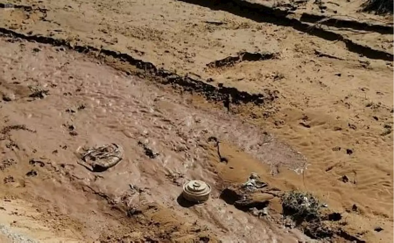 السيول تفضح الحوثي.. شلالات المياه تجرف ألغاما زرعتها الميليشا بمناطق آهلة بالسكان -